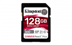 SD/флаш карта Карта памет Kingston Canvas React SDXC 128GB, UHS-II