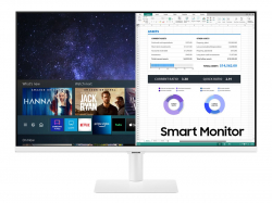 Монитор 27" Samsung Smart LS27AM501NUXEN, VA, 2xHDMI-USB