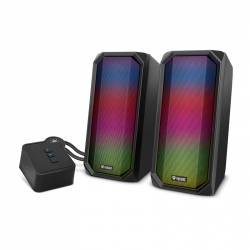 Bluetooth Колонкa Yenkee Тонколони 2004RGB, Bluetooth 5.0, USB 2.0, с подсветка