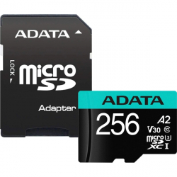 SD/флаш карта ADATA 256GB MicroSDXC UHS-I U3 V30S (with adapter)
