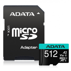 SD/флаш карта ADATA 512GB MicroSDXC UHS-I U3 V30S (with adapter)