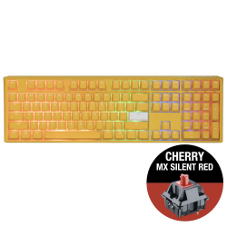 Клавиатура Геймърскa механична клавиатура Ducky One 3 Yellow Full-Size, Cherry MX Silent Red