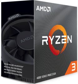 Процесор AMD Ryzen 3 4100, 3.8-4.0GHz, AM4, 65 W, BOX