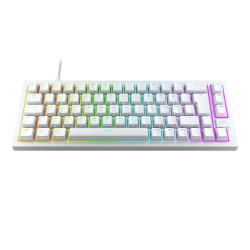 Клавиатура Геймърскa механична клавиатура XTRFY K5 Transperant White, RGB UK