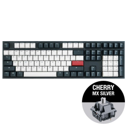 Клавиатура Геймърскa механична клавиатура Ducky One 2 Tuxedo, Cherry MX Silver
