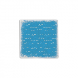 Gespaensterwald Подложка за чаша, мраморна, вълни, синя 0911