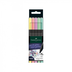 Канцеларски продукт Faber-Castell Grip Тънкописец, 0.4 mm, пастелен, 5 цвята