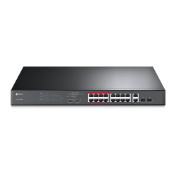 Комутатор/Суич 16-портов неуправляем PoE комутатор TP-Link TL-SL1218MP