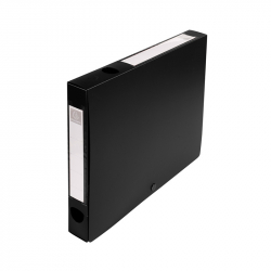 Канцеларски продукт Exacompta Бокс с копче, A4, PP, 4 cm, хоризонтален и вертикален, черен