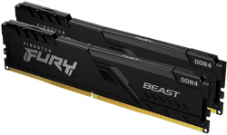 Памет KINGSTON DRAM 64GB 3200MHz DDR4 CL16 DIMM (Kit of 2) FURY Beast Black
