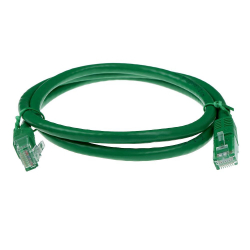 Медна пач корда Мрежов пач кабел ACT U-UTP, CAT 6, RJ-45 - RJ-45, 2.0 m, Медни проводници, Зелен