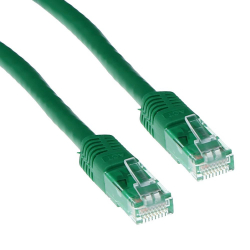 Медна пач корда ACT U-UTP, CAT 6, RJ-45 - RJ-45, 7.0 m, Медни проводници, Зелен, Булк опаковка