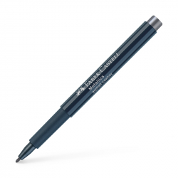 Канцеларски продукт Faber-Castell Маркер, объл, 1.5 mm, металик, асфалтовосив