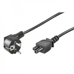 Кабел/адаптер Захранващ кабел Schuko 90° към C5 180° - 1.8 м, черен
