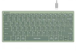 Клавиатура Безжична клавиатура A4TECH FBX51C FStyler, Bluetooth, 2.4 GHz, USB-C, БДС, Зелен