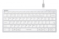 Безжична клавиатура A4TECH FBX51C FStyler, Bluetooth, 2.4 GHz, USB-C, БДС, Бяла