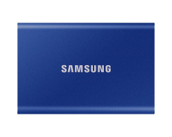 Хард диск / SSD Външен SSD Samsung T7 Indigo Blue SSD 1000GB USB-C, Син