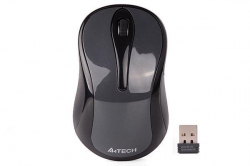 Мишка Безжична мишка A4Tech G3-280NS, 2.4G Hz, USB, Безшумна, Сив