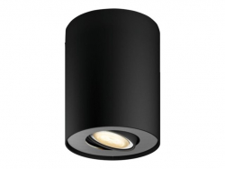 Продукт PHILIPS Pillar Hue ext. spot single spot black 1