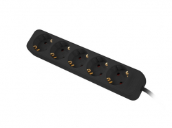 Контакт Lanberg power strip 3m, 5 sockets, french quality-grade copper cable, black