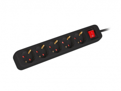 Контакт Lanberg power strip 3m, 5 sockets, french with circuit breaker quality-grade copper