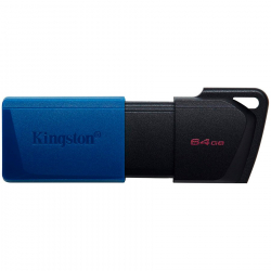 USB флаш памет Kingston 64GB DataTraveler Exodia M USB slider cap USB 3.2 Gen2, blue