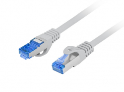 Медна пач корда Lanberg patch cord CAT.6A FTP LSZH CCA 1m Fluke Passed, grey