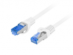 Медна пач корда Lanberg patch cord CAT.6A FTP LSZH CCA 1m Fluke Passed, white