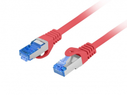 Медна пач корда Lanberg patch cord CAT.6A FTP LSZH CCA 1.5m Fluke Passed, red