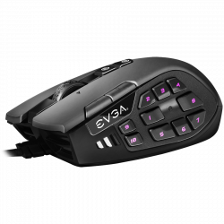 Мишка EVGA X15 MMO Gaming Mouse, 8k, Wired, Black, Customizable, 5 Profiles, Ergonomic