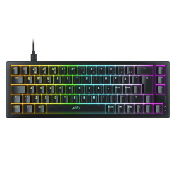 Геймърскa механична клавиатура XTRFY K5 Black, 65% Hotswap RGB US Layout, Черна