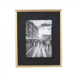 Аксесоар за фотоапарат Splendid Рамка за снимка Turin, MDF, 21 х 26 cm, черно-златиста