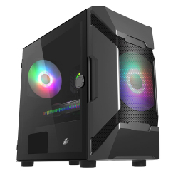 Кутия 1stPlayer компютърна кутия Gaming Case mATX - D3 RGB Black