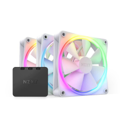 Вентилатор Комплект вентилатори NZXT F120 RGB White 3 броя и NZXT RGB контролер