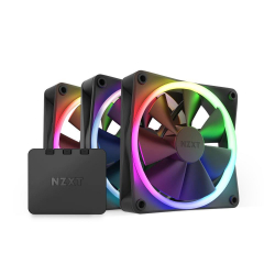 Вентилатор Комплект вентилатори NZXT F120 RGB Black 3 броя и NZXT RGB контролер