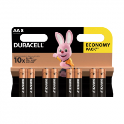 Батерия Duracell Алкална батерия Optimum, AA, LR6, 1.5 V, 8 броя