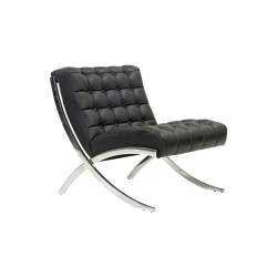 Фотьойл RFG Murano Chrome, екокожа, 680 х 870 х 760 mm, черен