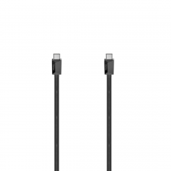 Кабел HAMA USB-C мъжко - USB-C мъжко, 0.75 м, 480Mb-s, USB 2.0, Черен