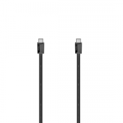 Кабел/адаптер Кабел HAMA USB-C мъжко - USB-C мъжко, 0.75 м, 480Mb-s, USB 2.0, Черен