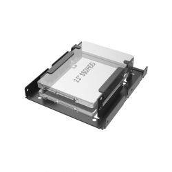 Кутия/Чекмедже за HDD Рамка за твърд диск HAMA, 2 x 2.5 SSD и HDD в слот HDD 3.5, Черен
