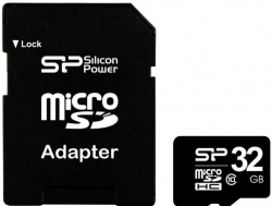 SD/флаш карта SILICON POWER memory card Micro SDHC 32GB Class 10 + Adapter