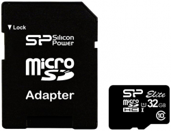 SD/флаш карта SILICON POWER memory card Micro SDHC 32GB Class 10 + Adapter