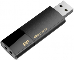 USB флаш памет SILICON POWER memory USB Blaze B05 64GB USB 3.2 Black
