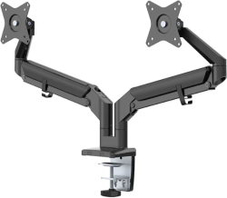 Стойка за монитор Neomounts Desk Mount ultra flat (clamp-grommet) for 2 Screens