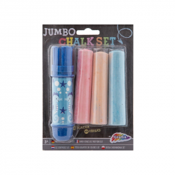 Продукт Moxy Държач за тебешири Jumbo, с включени 3 тебешира, в блистер, 3 броя