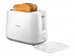 PHILIPS Daily Collection Toaster 8 settings Integrated bun warming rack Compact