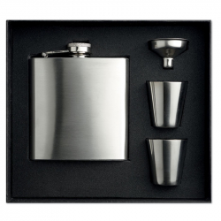 Продукт More Than Gifts Комплект Slimmy Flask, бутилка с две чаши