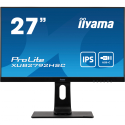 Монитор Монитор IIYAMA XUB2792HSC-B1 27", FHD 1920 X 1080, IPS, HDMI,DP, черен , матов