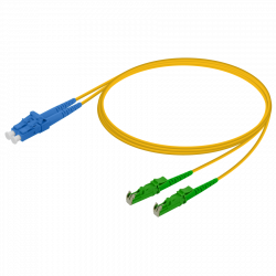 Оптична пач корда E2000-APC-LC-UPC сингъл мод, дуплекс, 7 метра