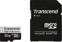 SD/флаш карта Transcend 32GB micro SD, клас 10, с включен SD адаптер в комплекта